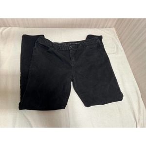 Simply Vera Wang Skinny Jeans Black Dark Wash Womens Size 14 Stretch